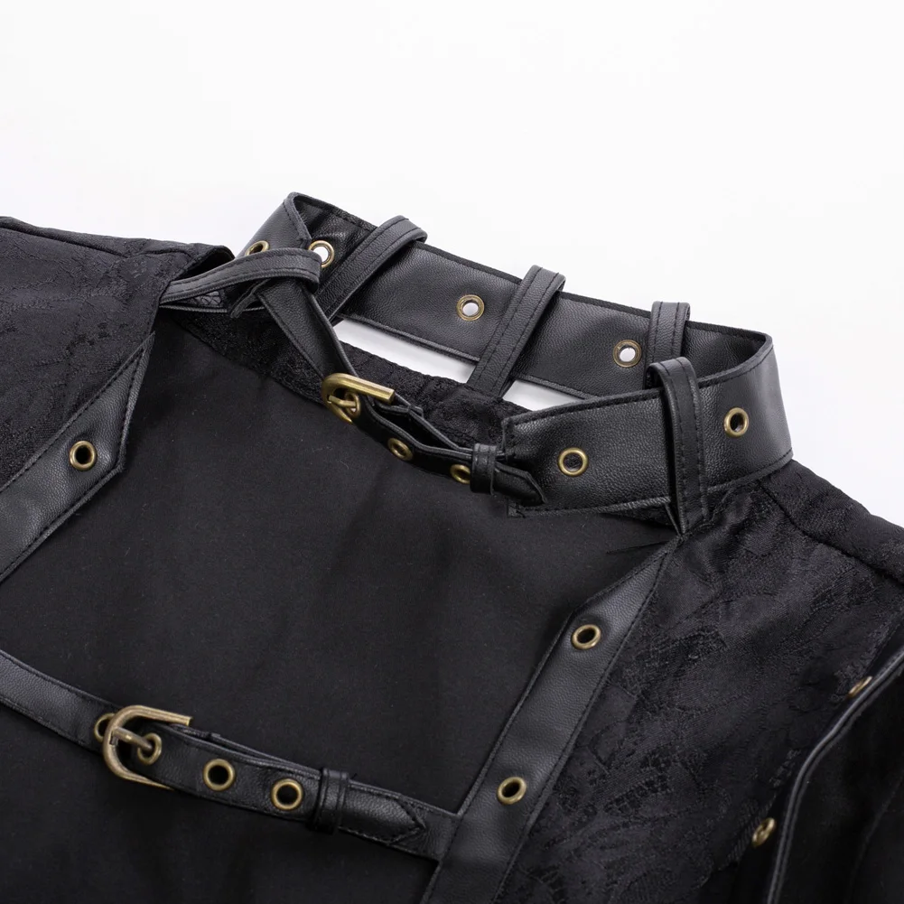 OEM enaissance Body Shape Costume Strapless Jacket+G-String+Bag Corset Top For Women Gothic