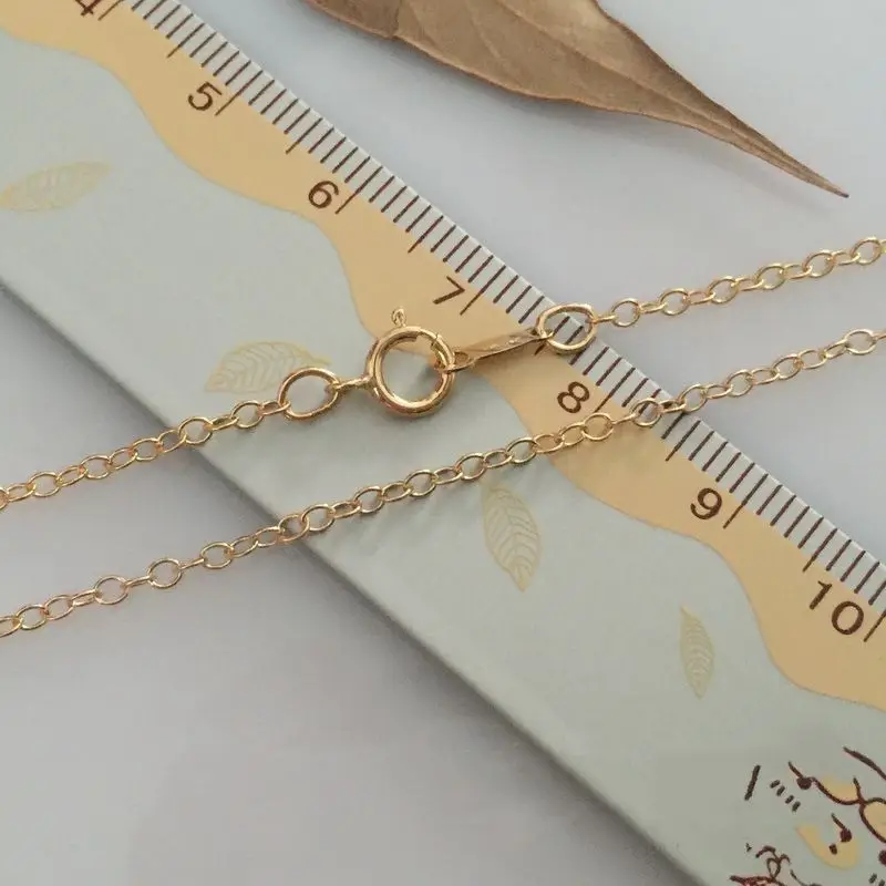 GLORY PACE permanent Jewelry 14K Gold Filled Finished Chain Necklaces for Women Girls