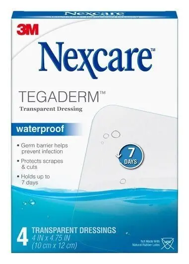 Nexcare Водонепроницаемая прозрачная повязка на рану H1626 для защиты открытых ран порезов использования в медицинских целях