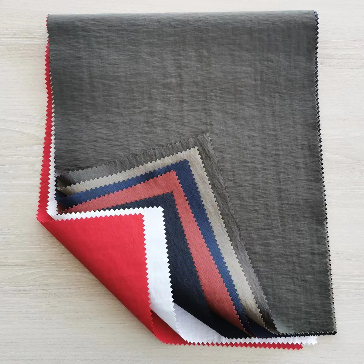 Quick dry full dull 228T 320D nylon crinkle taslon taslan fabric for outdoor