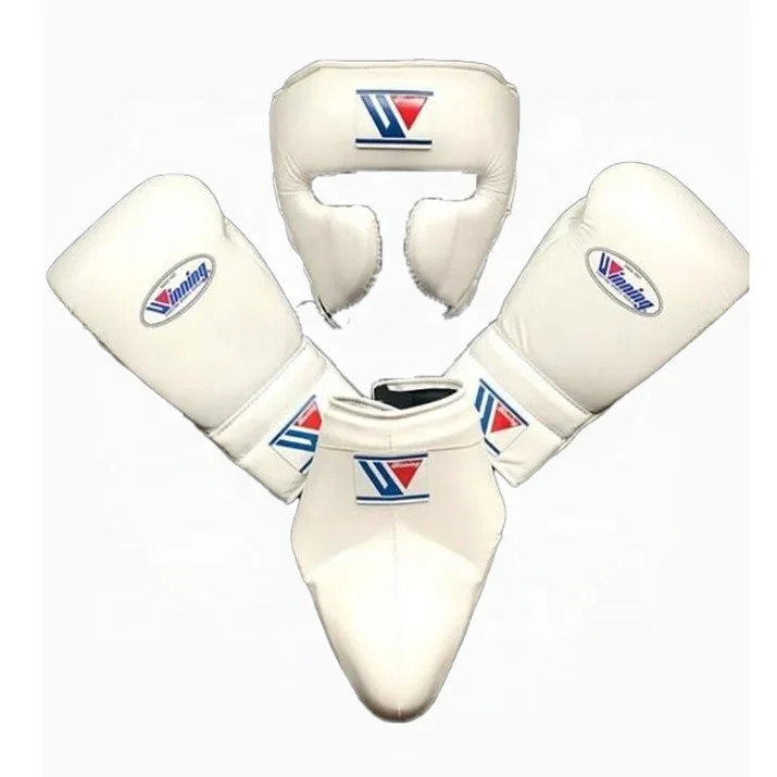 New Arrival Winning Boxing Equipments Designs 3 Pieces Sparring Gear Set Martial Arts Sanda Wushu Equipment Gear Set SFS-SS-001