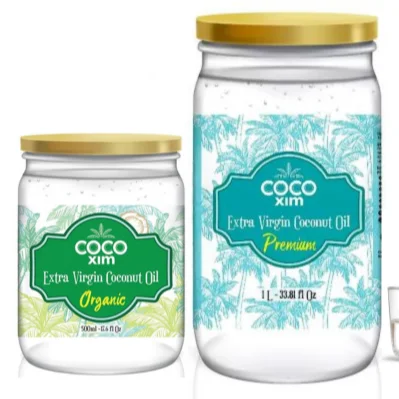 100% Virgin Coconut Oil in OEM Glass Jar or Bulk Packaging for Cosmetics - GMP Certified - Betrimex Vietnam