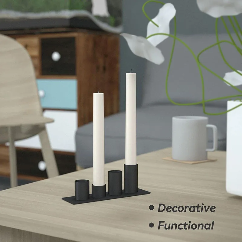 Unity Candle Holders for 3 inches Pillar Candle or 7/8 inch Taper Candle