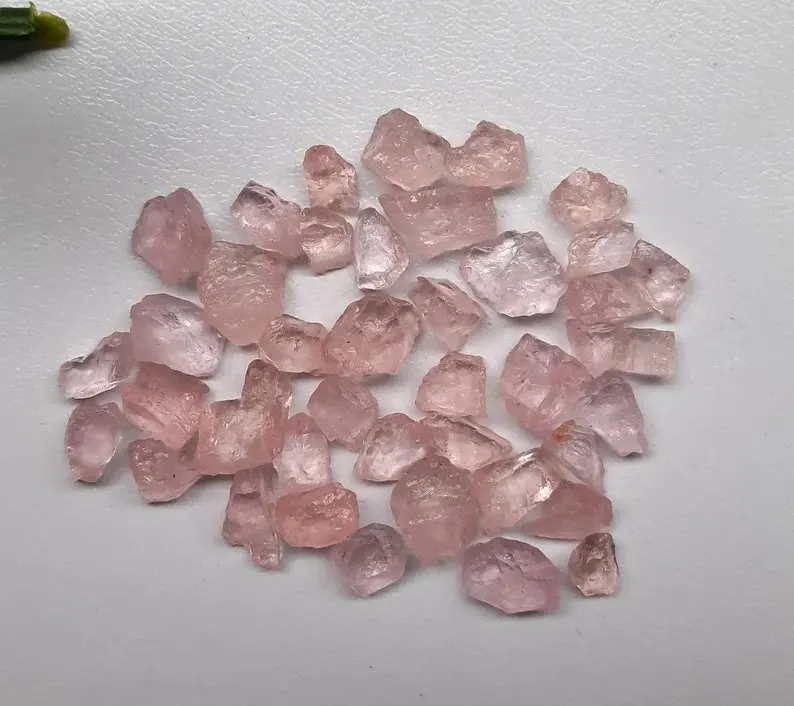 Natural Morganite Rough Crystal Gems pink Raw morganite Nuggets Stone, Specimens loose morganite raw gemstone