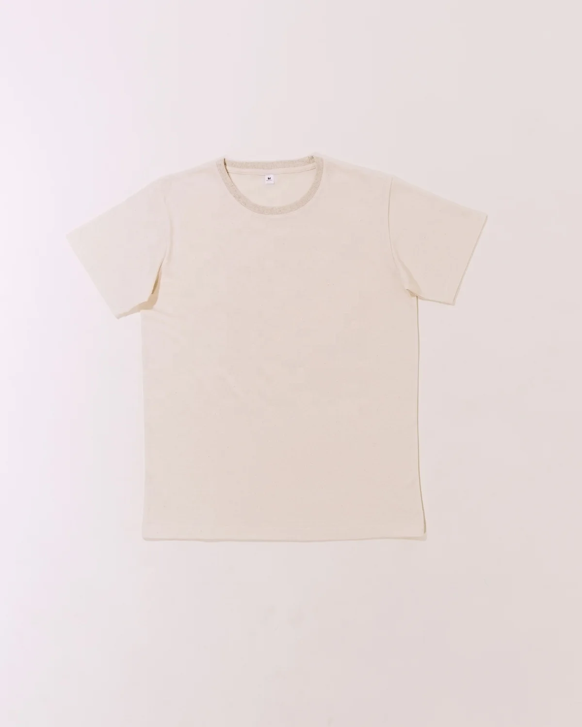 Blank Recycled Polyester and Cotton Blend Drop Shoulder Sustainability T shirt Made From Waste of Production my Factory