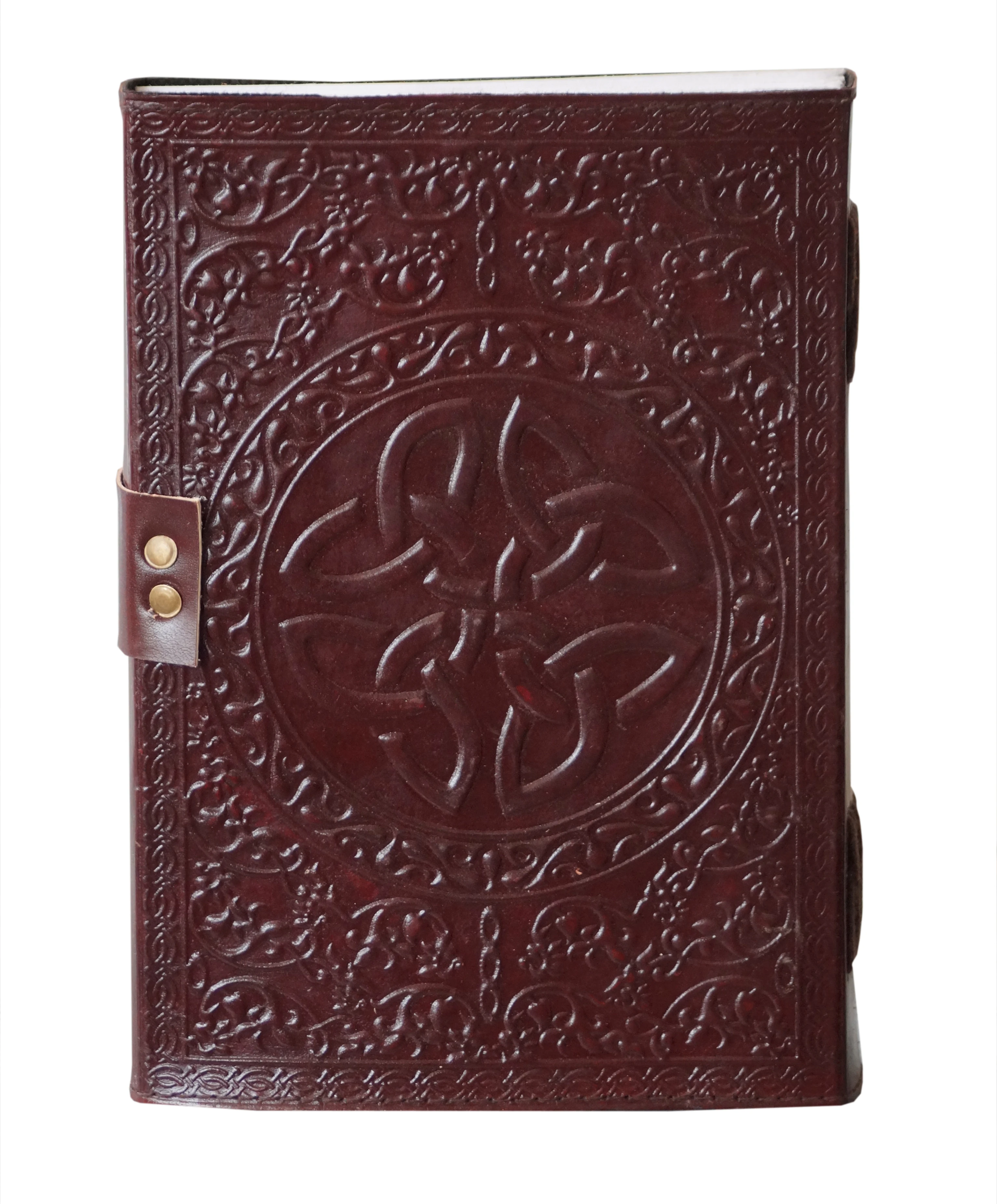 Leather Journal Large Spiritual Chakra Healing Seven Stone Witchcraft Supplies Grimoire Book of Shadows Diary Writing Notebook