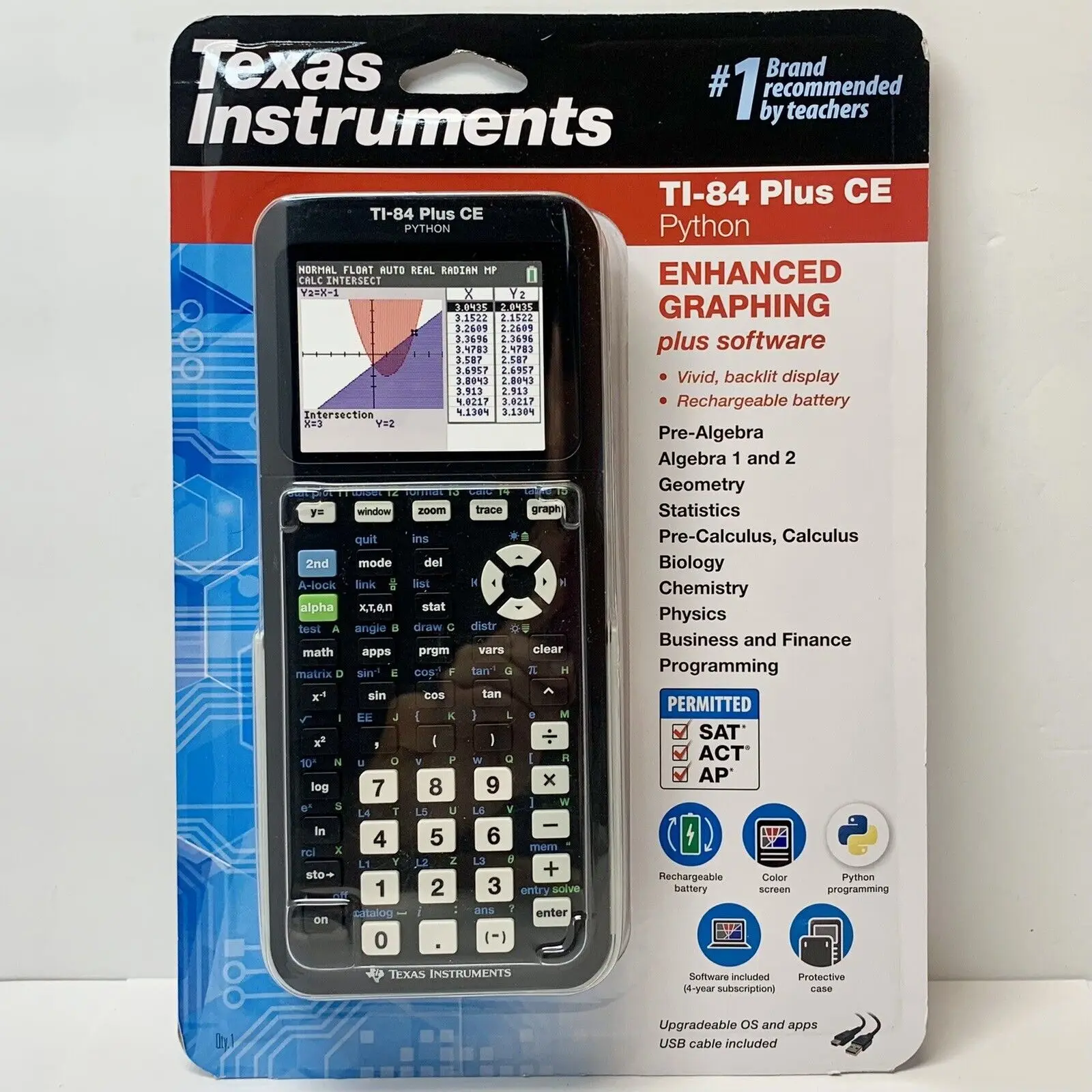 Authentic new Texas Instruments Ti-84 Plus Graphics Calculator For Sale With Complete Parts And Accessories