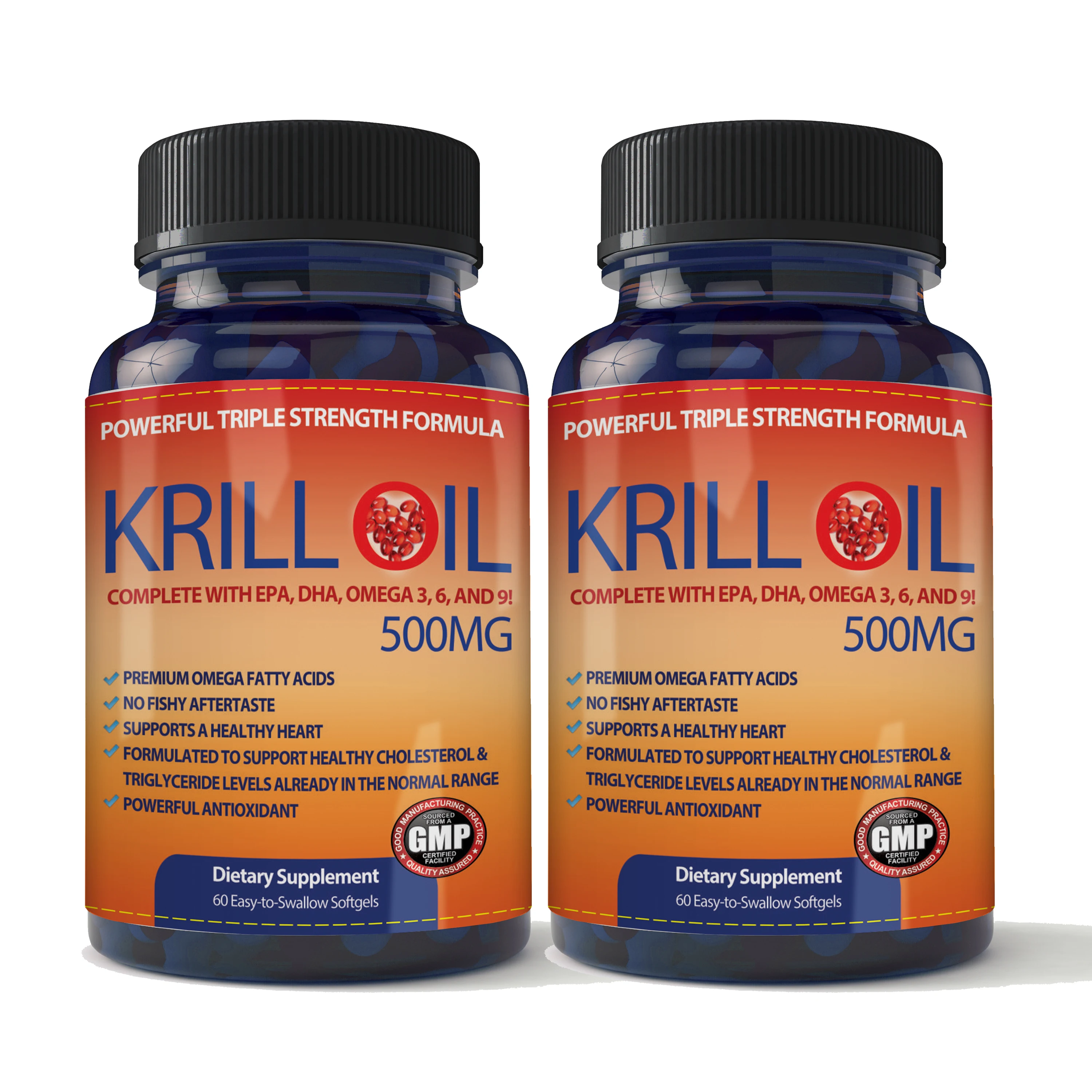 Natural Food Grade human health OEM krill oil softgel omega 3 krill oil