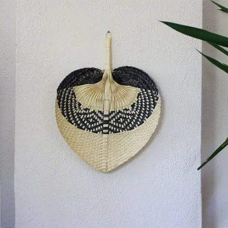 Ручной работы Многоцветный сушеный бамбук пальмовый лист ручной Мини Декор веер свадебное украшение и подарок