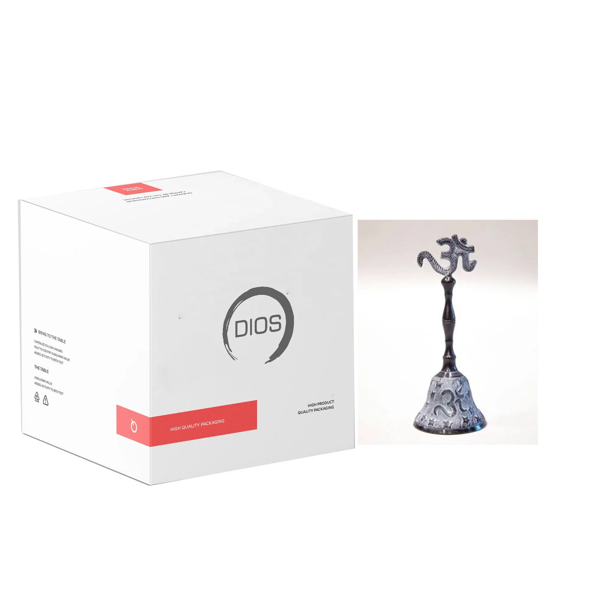 Customized Design Brass Hand Bell High Quality Premium Pure Solid Brass Hand Bell Elegant For Home Church School Usage