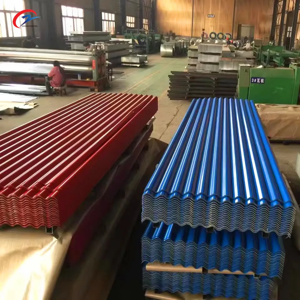 Corrugated prepainted galvanized/galvalume steel iron roof sheets ppgi ppgl aluminum roofing sheet