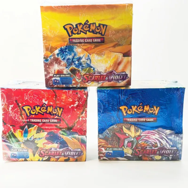 Новейшая модель Pokemond TCG: Scarlet и Purple booster display box с 360 картами в