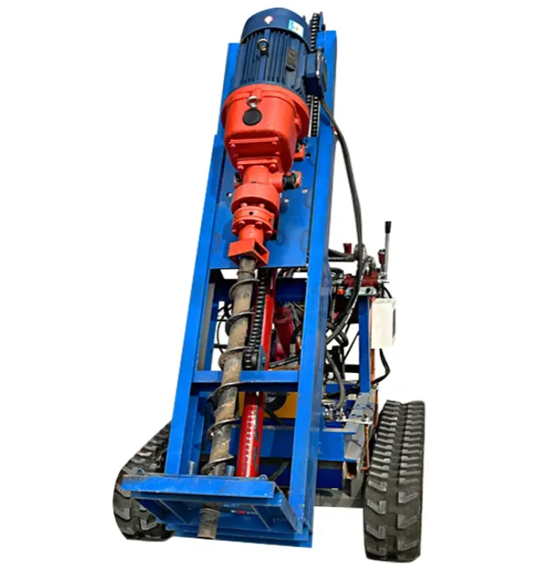 Tractive wheel drilling machine 200 meter high-efficiency water well drilling machine