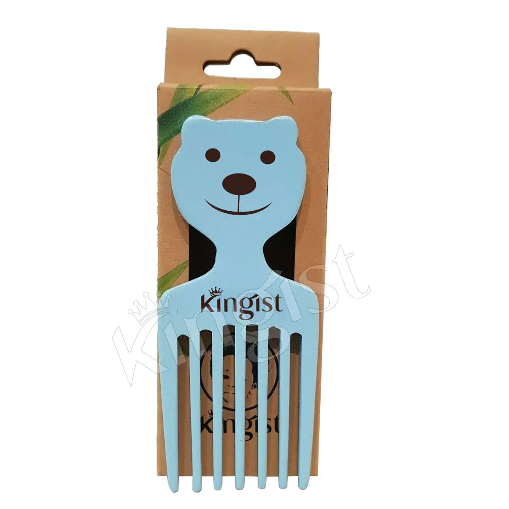 Newest Bear Design Wood Comb Wood Comb Hair Wooden Boys & Girls Comb
