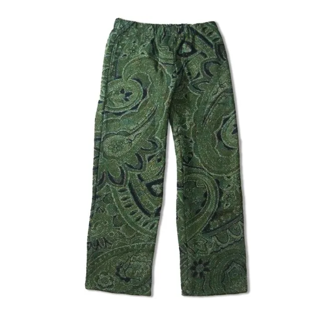 Wholesale Custom Logo Solid Color Paisley Print Bandana Breathable Persian Rug Pattern Multi Color Men Tapestry Sweatpants