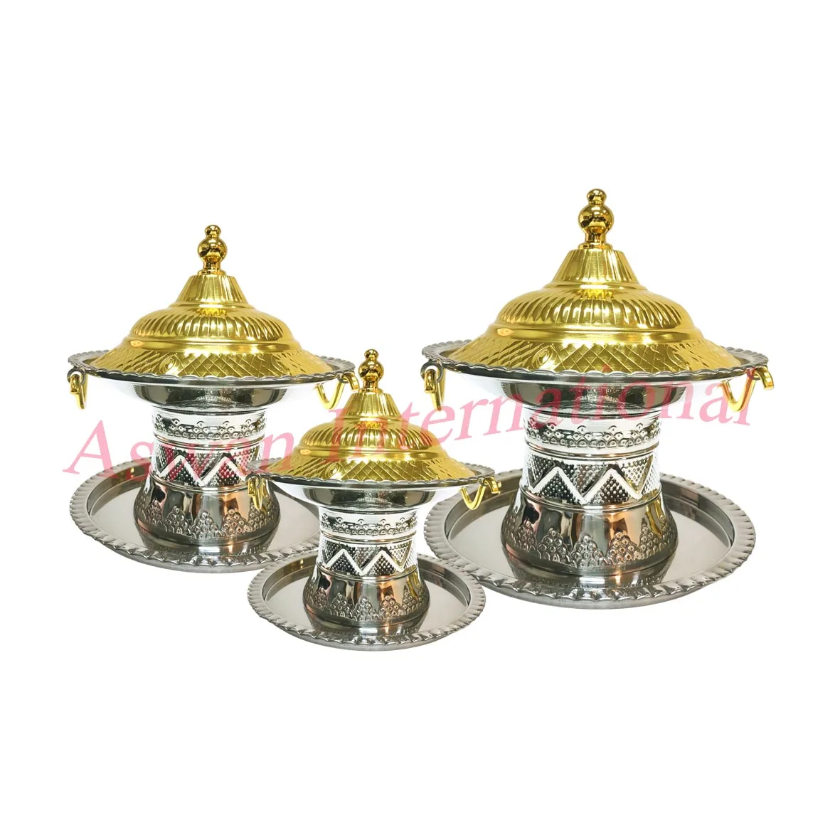 Gold Plated Premium Quality Highest Selling Arabic Stainless Steel Dates Bowls