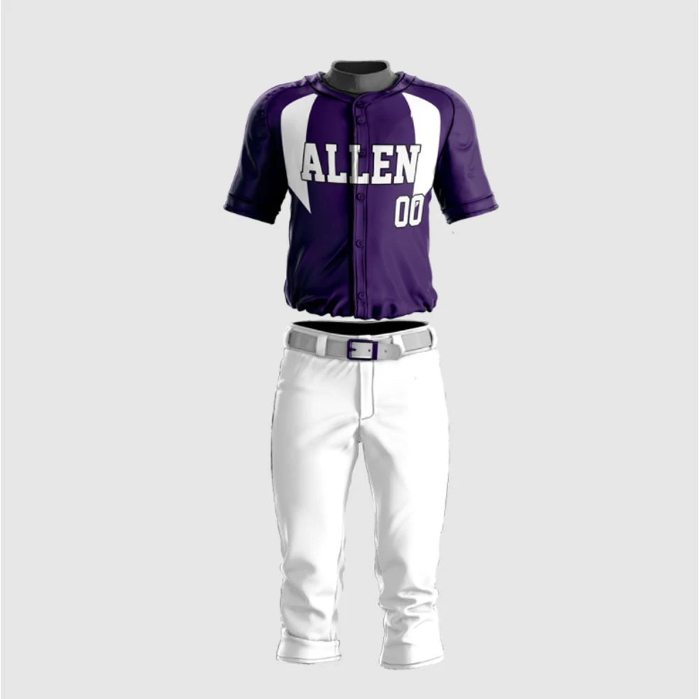 Custom made you own design sublimation digital print stitched baseball uniform team jersey