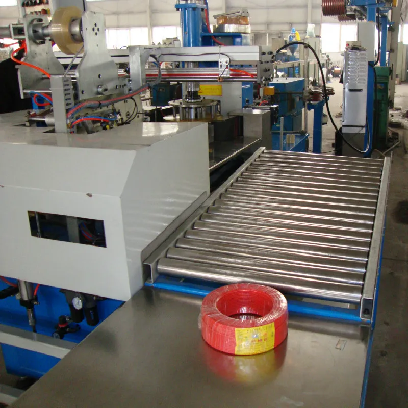 High speed 1246 automatic wire and cable spool winding machine / cable coiling packing machine