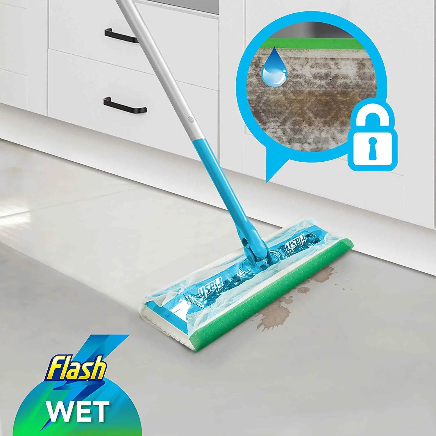 Home Cleaning Speed Mop Absorbing Pad Hygiene Mop Refill Cloths Pad Remove Dirt and Dust on Hard Surface