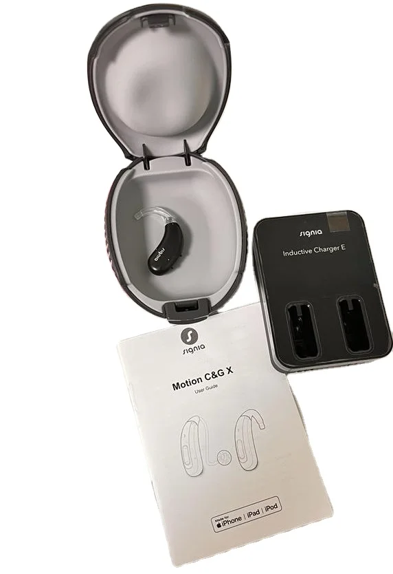 Signia hearing aids Motion Charge& GO 2X BTE Hearing Aid Black Color Cheap Price Hearing Amplifier for Deaf People