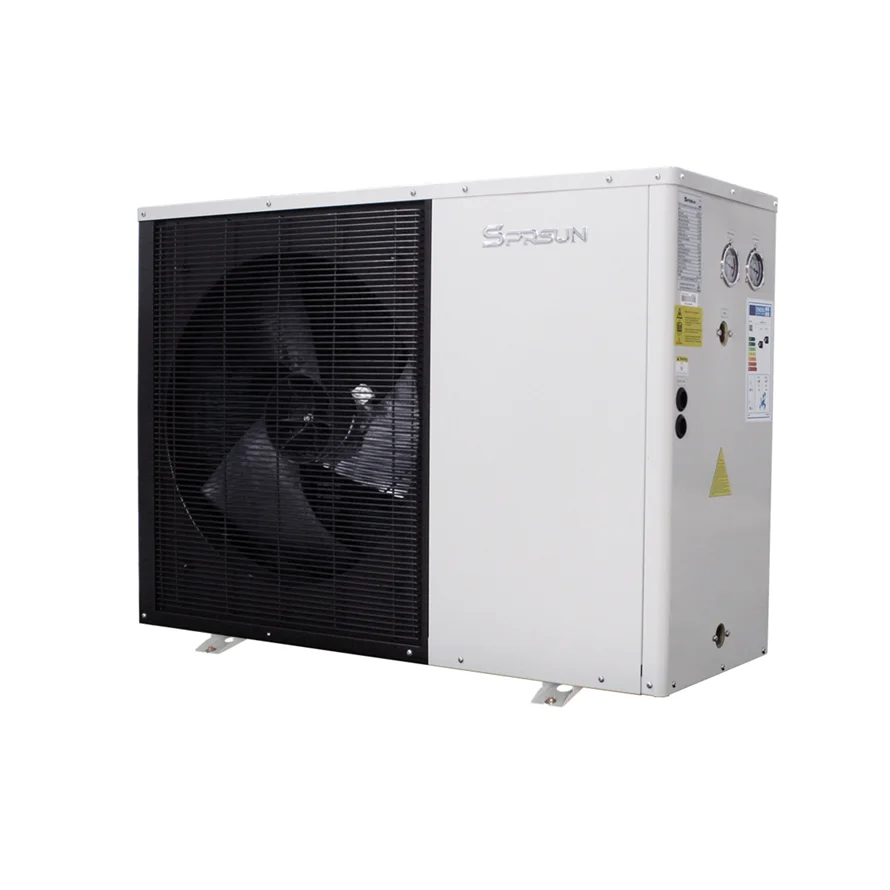 Новая модель 6 кВт тепловой насос Sprsun EVI воздушный моноблок R32 с сенсорным