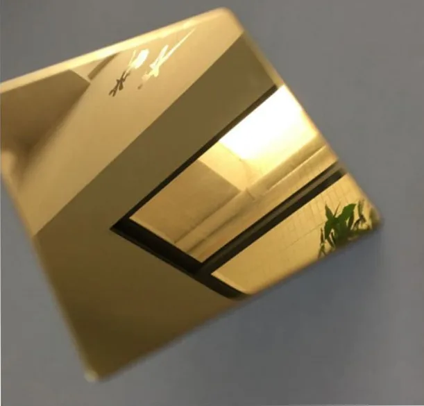 Factory wholesale 201 304 316 430 Gold Mirror Stainless Steel Sheet