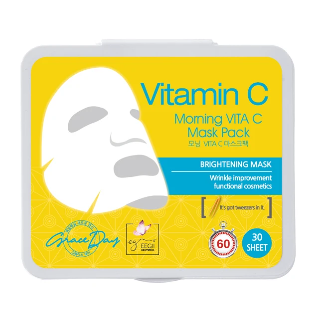 Morning Vita C Mask Pack Korean Beauty Product Skin Body Care High Quality Trendy Moisture Whitening Lightening Elasticity