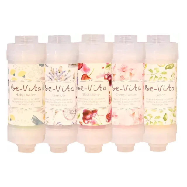 In Korea Product Best Selling with Non toxic material Test report Easy self installation Shower Vitamin Filter Bevita