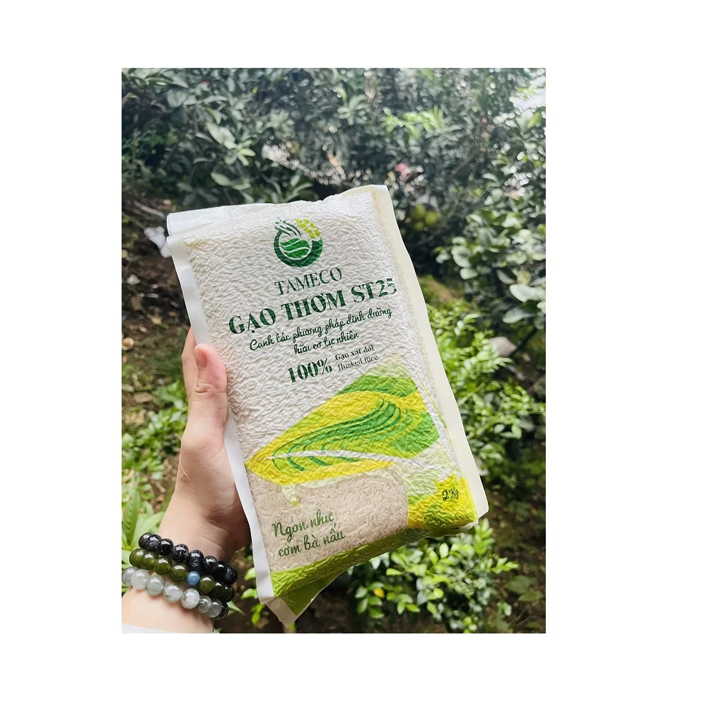 Factory price quality 5kg package for export dried style color moisturize 5% rice organic ST25 White Rice from Vietnam