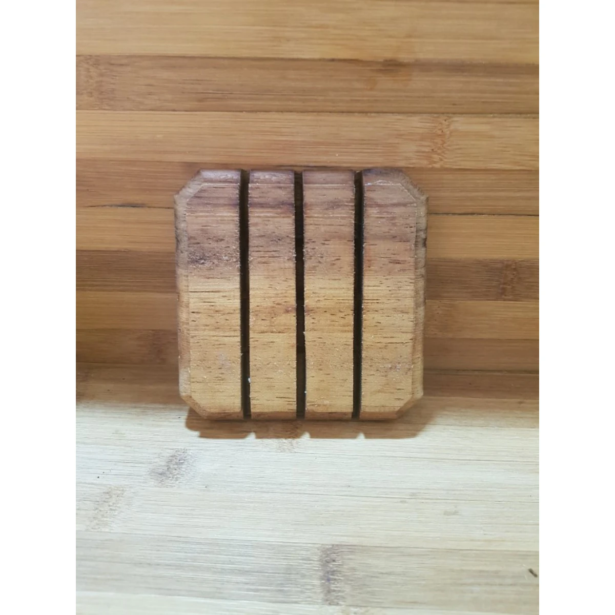 Handmade Teak Wood Soap Holder and Dish in Solid Wood Finished for Customized Bathroom and Kitchen Organization