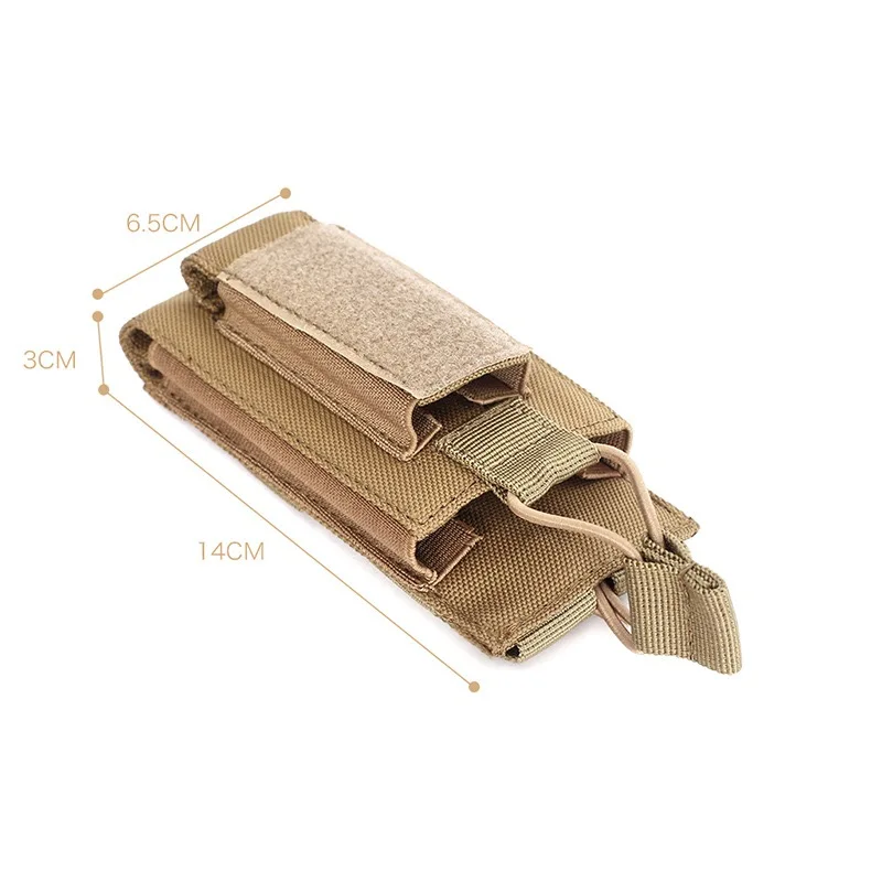 Tactical 5.56 Double Magazine Pouch 9 mm Molle Waist Belt Modular tactical Mag Pouch  Single Magazine