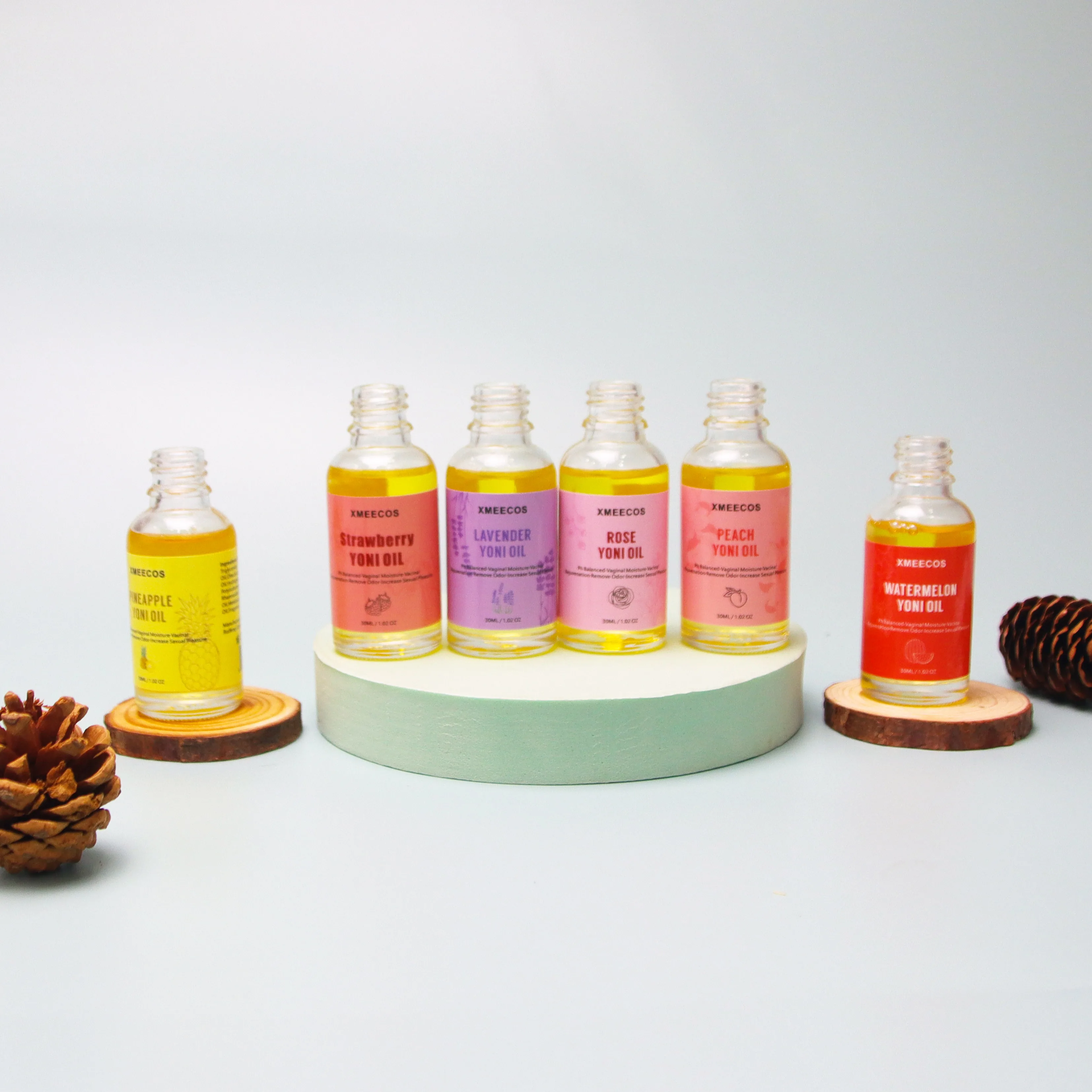 Private Label Herbal Feminine Care Yoni Products Oil Vaginal Tightening Custom Fruit and Flower Scented Yoni Essential Oil