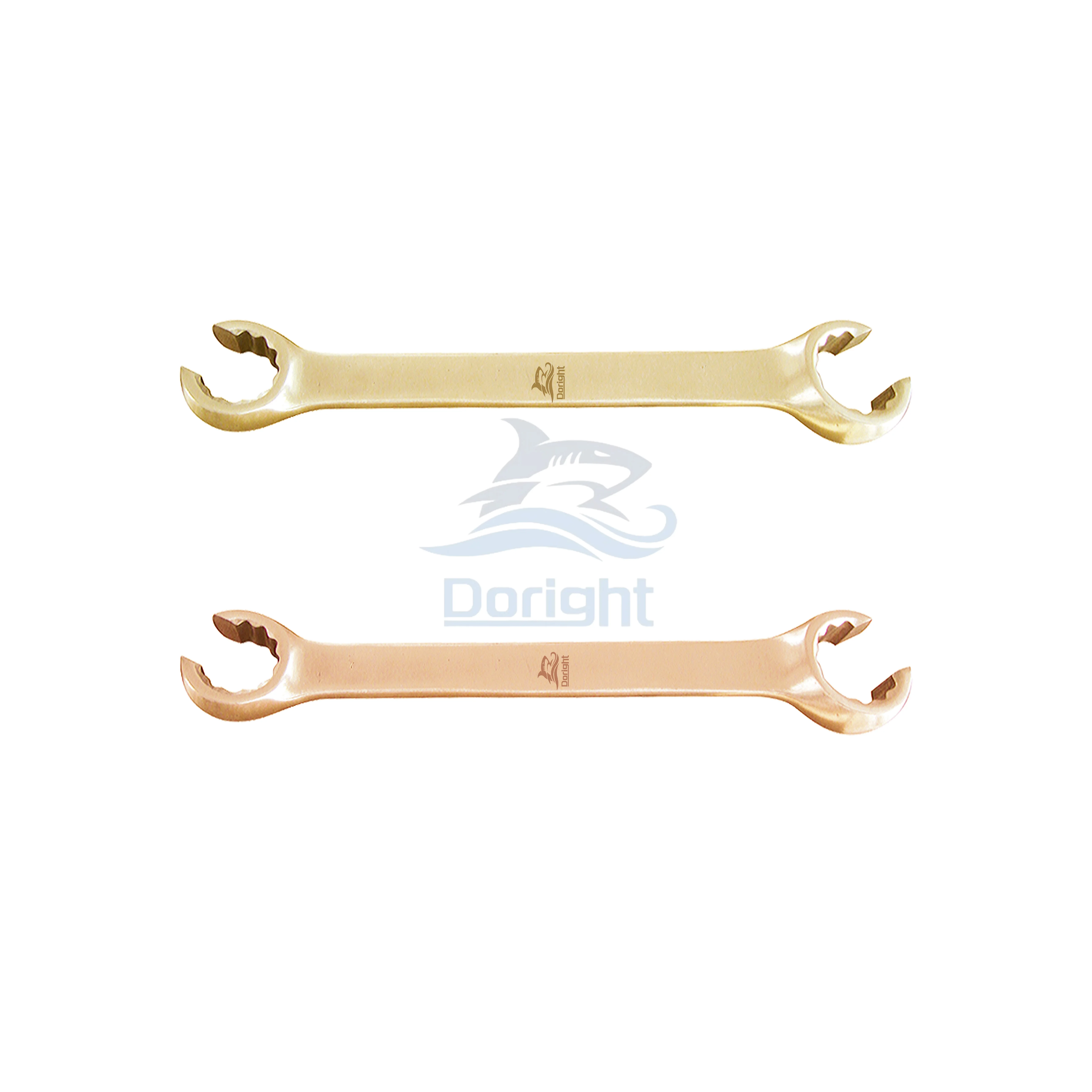 Doright Non-sparking profession Non-magnetic Tools Beryllium Bronze Flare Nut Open Ring Wrench