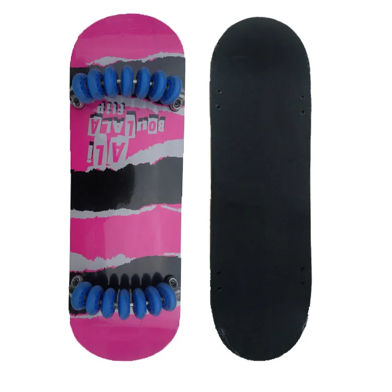Outdoor extreme roller skating sports Large board multi-wheel skateboard