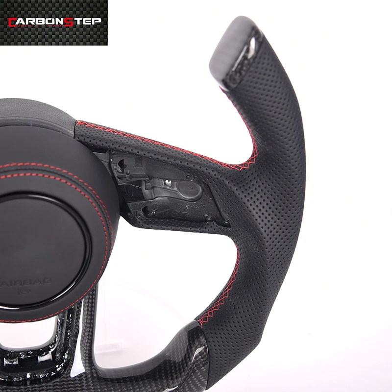 custom Cockpit style Carbon Fiber Steeringwheel perforated leather for Audi Rs3 Rs4 Rs5 Rs6 Rs7 S3 S4 S5