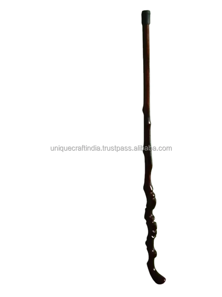 Premium quality wooden handmade walking stick with wooden handle  best price product