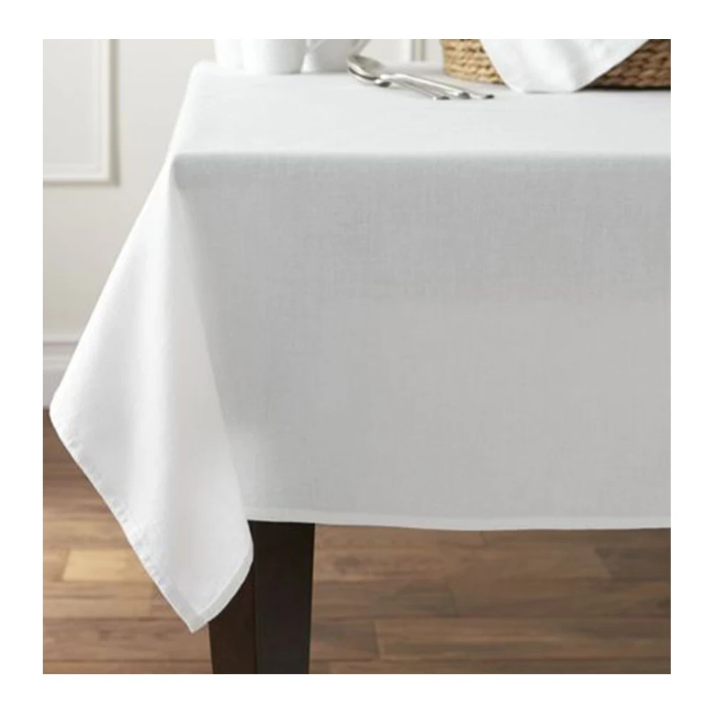 100% Cotton Premium White Table Cloth Manufacture In India Hot Selling Products Trendy Luxury Party Cheap Price High Quality