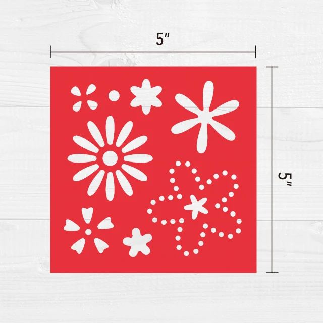 Wholesale flower stencils for kids painting and drawing