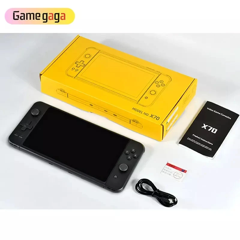 X70 7.0 Inch HD Screen Retro Handheld Game Console PS MD Video Games Consoles HD TV Out Gaming Player
