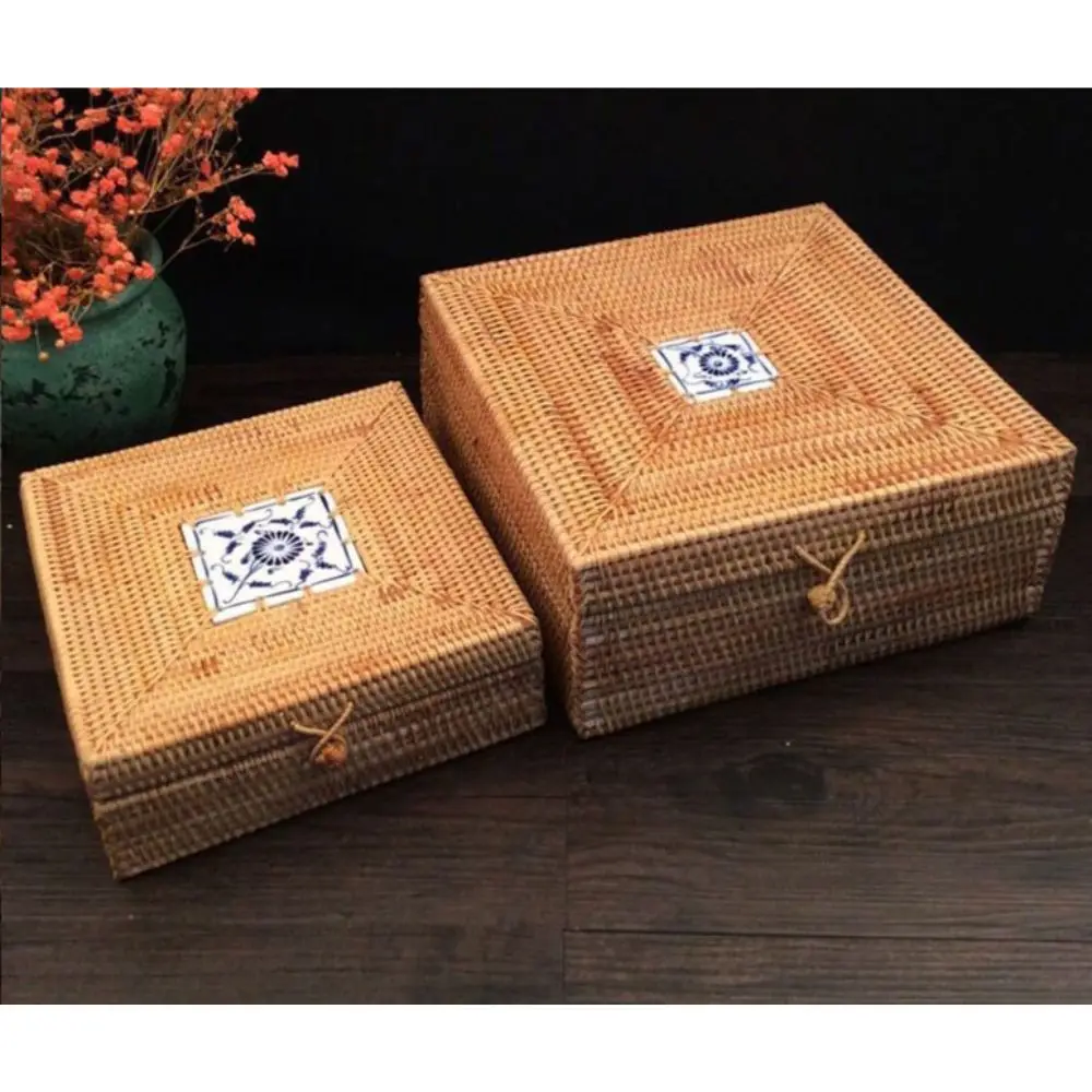 High Quality Rattan Storage Box Clothing Storage Hand Woven from Viet Nam for Child Room Living Room Playroom from Vietnam