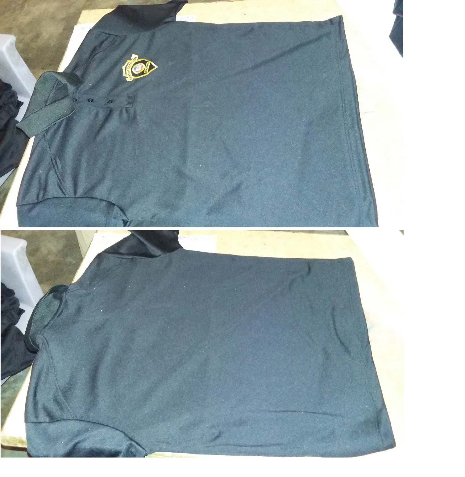 Tactical security guard  uniform polo shirts name-taDpe patch Custom shirts sleeve mobile pen pocket custom oem