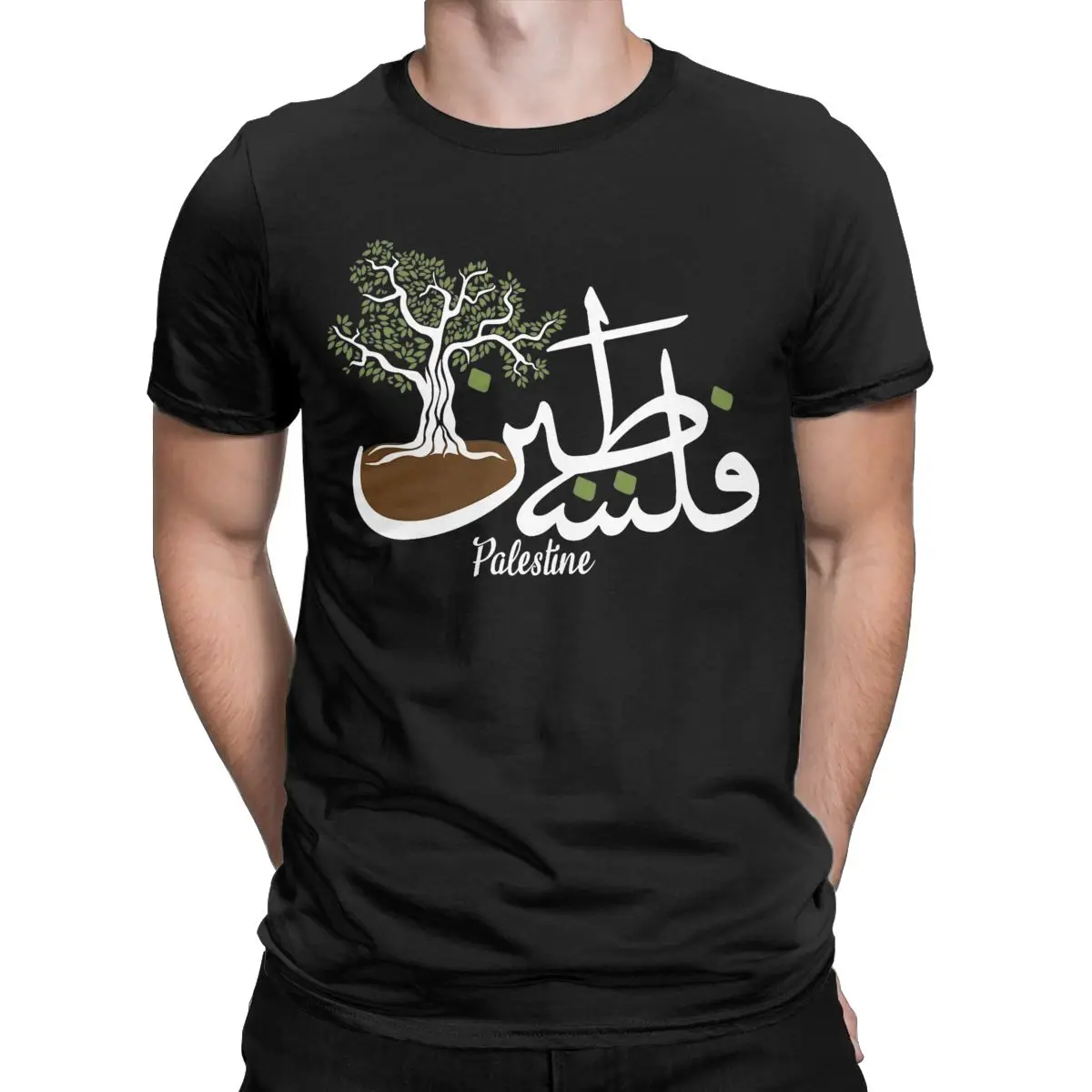 Palestine Solidarity T-shirts Printed Tees Palestinian Culture T Shirts Arabic Calligraphy High Quality Cotton Outdoors T-Shirt