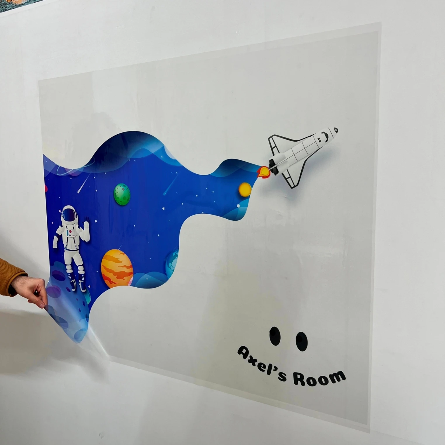 Personalized Boys and Girls Themed Wallpapers for Kids Rooms Model-4 Reusable Durable Polystyrene Material Holds The Surface