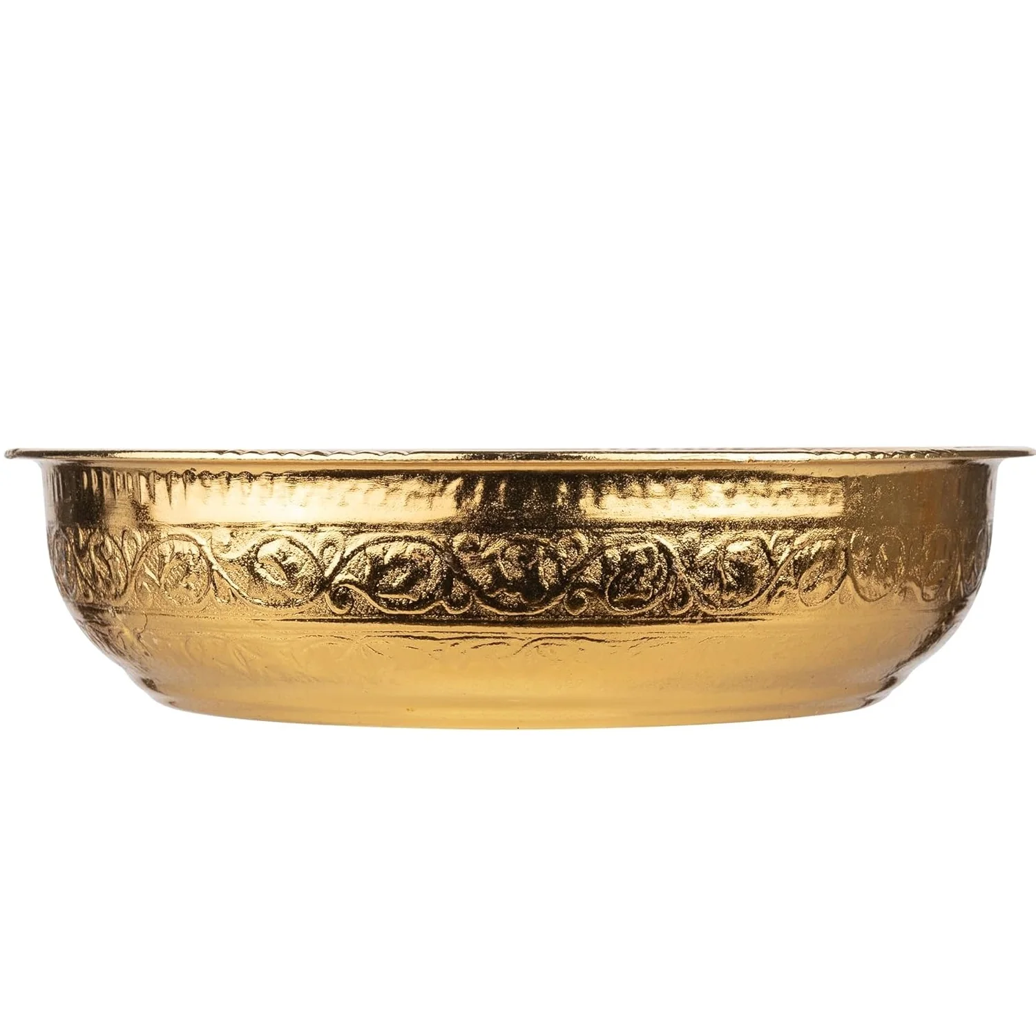 Decorative Brass Urli for Floating Candles and Flowers Designer Bowl for Living Room Decoration urli
