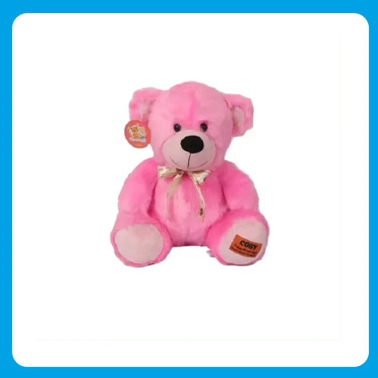 Toys Kids Acrylic Polyester Fiber Soft Teddy Bear Stuffed Toy Light Pink Cute Teddy Low Prices By Exporters