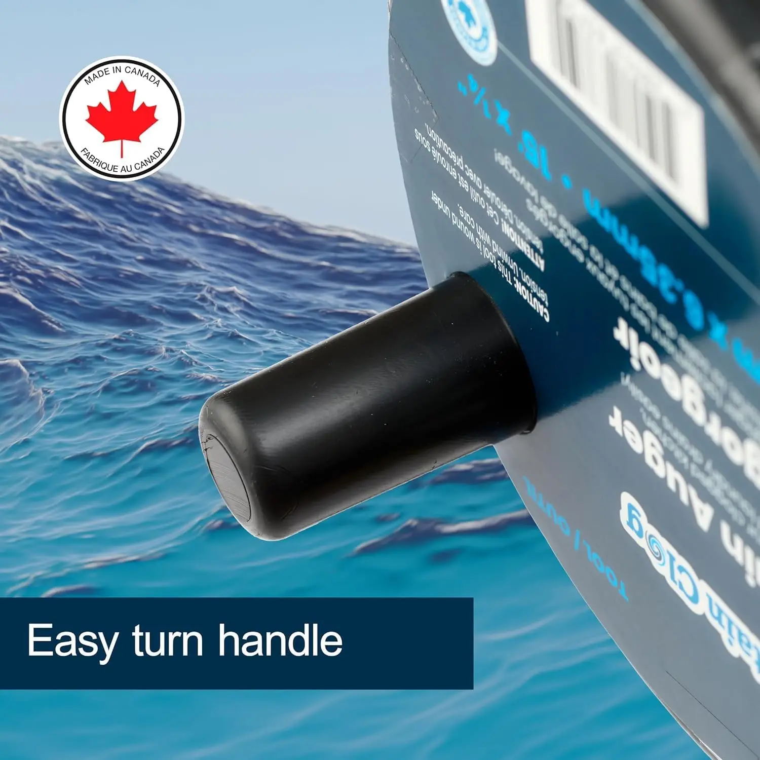 Drain Auger Drain Snake Drain Clog Remover 1/4 x 15 with Drum - Plumbing Tools - Durable Rust-Resistant & Multi-Size