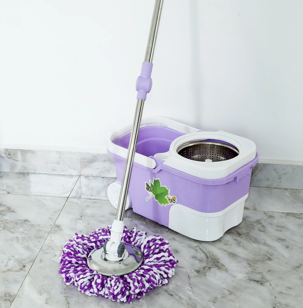 Центробежный спиннинг пластиковое ведро для мытья и отжима швабры телескопическая Inox микроволокно 360 СС полов Волшебная швабра с ведром