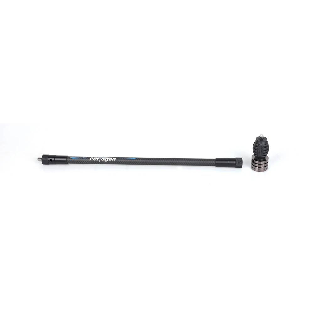 Archery 3K Carbon Shaft Bow Stabilizer 14mm Diameter Shock Absorber Rod with Weights and Damping System for Compound and Recurve