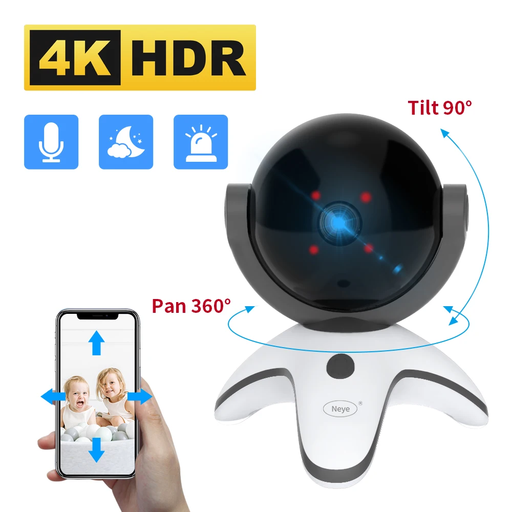 Neye 4K/8MP Ultra HD камера 2 4G/5G WiFi IP ночного