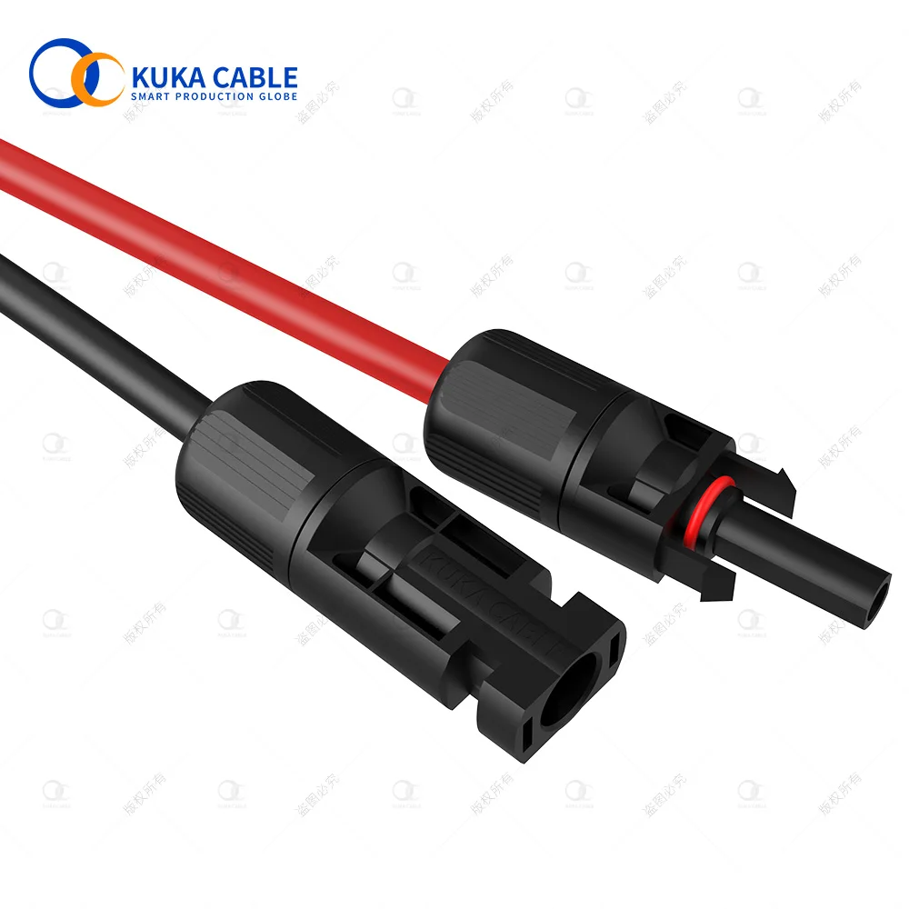Manufacturer Solar cable wire 6MM2 DC power PV solar panel cable with Solar connector